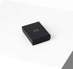 Unisex Hakiki Deri Bileklik Siyah Kırmızı - Thumbnail